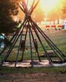 Teepee sunrise photo